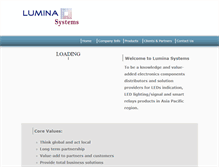 Tablet Screenshot of luminasystems.net